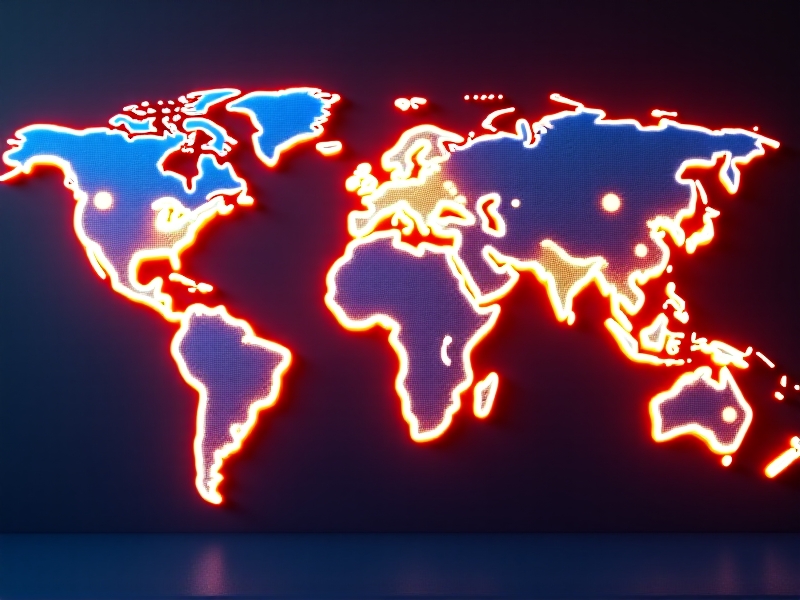 A world map with highlighted regions indicating the growth of the athletic cryotherapy market. North America, Europe, and Asia-Pacific are marked with glowing icons, representing the global reach and opportunities in the cryotherapy industry.